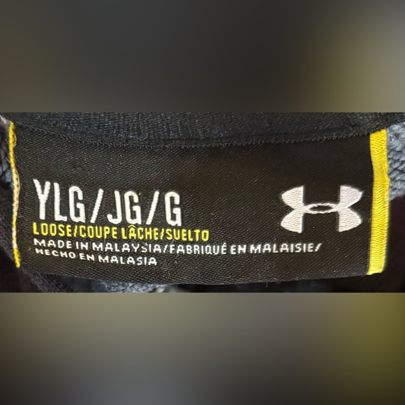 Under Armour unisex boy girl youth full zip hoodie jacket large 14/16 - Picture 8 of 8